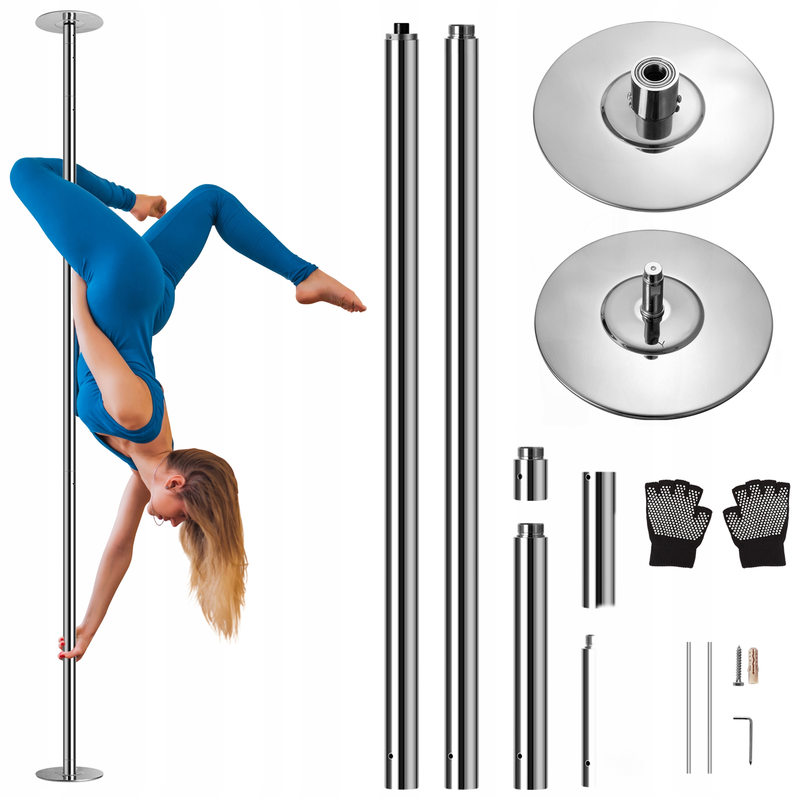 Trubka Pole Dance Je Odolná, Silná, Stříbrná Serenelife