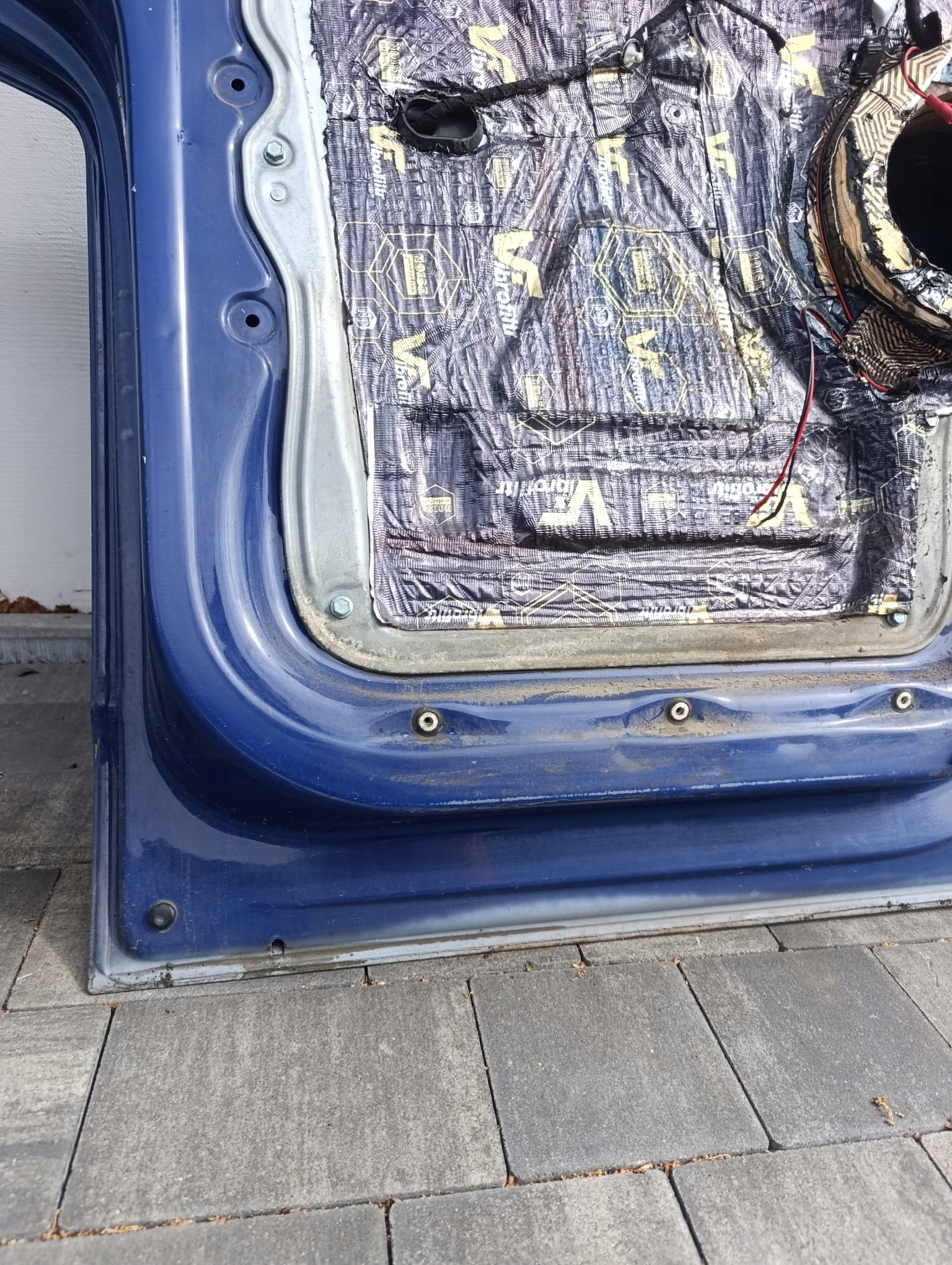 door front left VW T5 T5 LIFT front kierowca/ driver´s blue