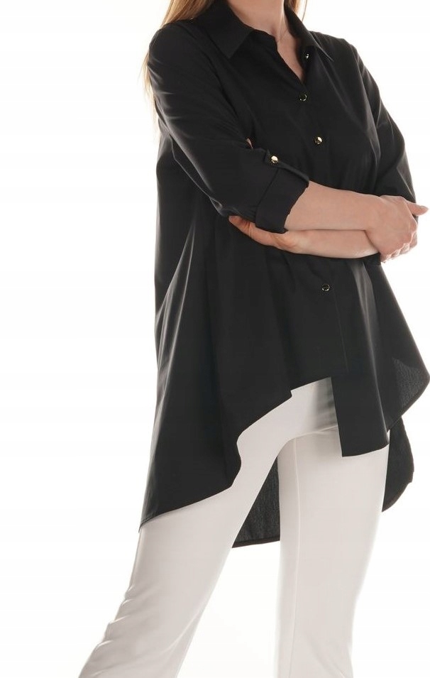 Bluzka koszula by Kate czarna r 44 Rozmiar 44