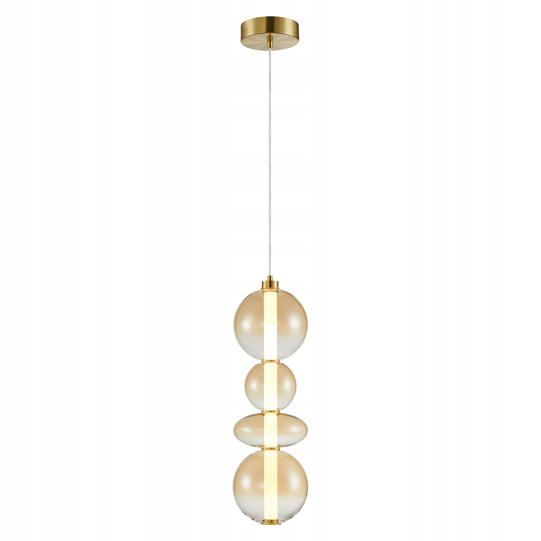 MiLAGRO Závesná lampa Daphne Amber 36W Stropný luster Osvetlenie