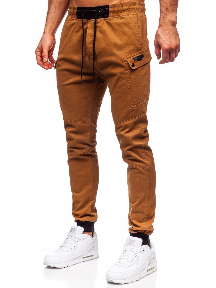 

Spodnie Męskie Joggery Camelowe B11103 Rozmiar_m