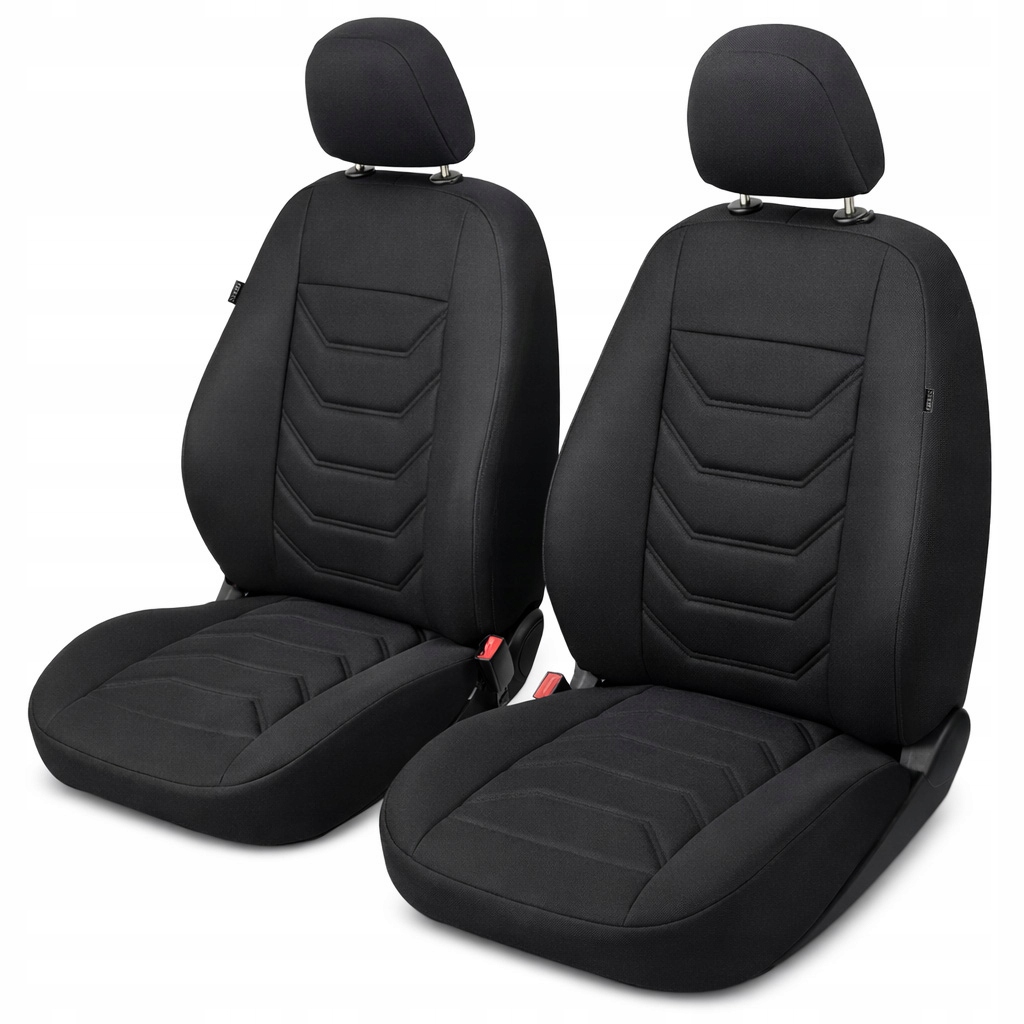 Przednie pokrowce na fotele samochodowe Comfort czarne 1+1 uniwersalne