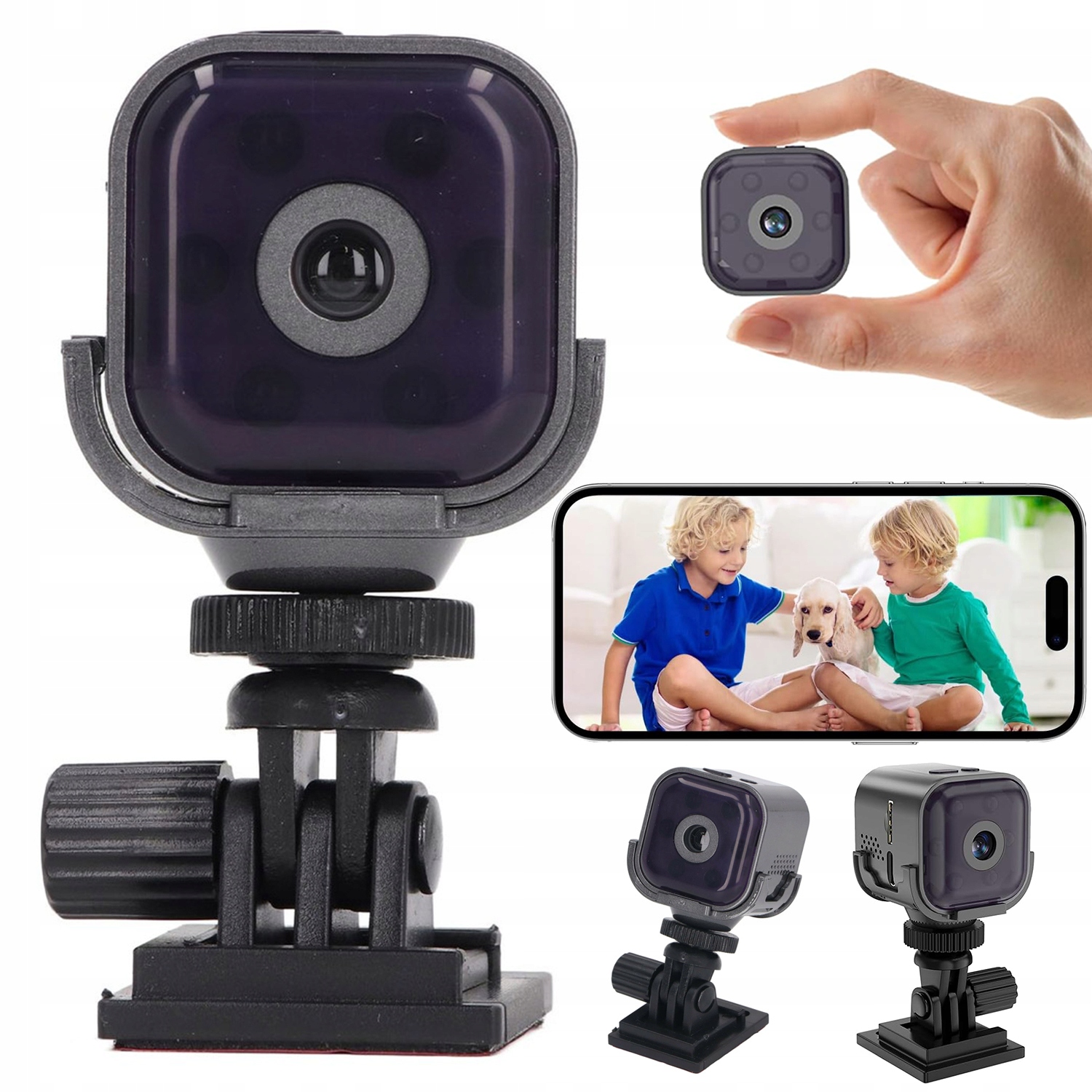 Mini Špionážní Kamera Full Hd Wifi Skrytá Detekce Chůvička Diskrétní Ip