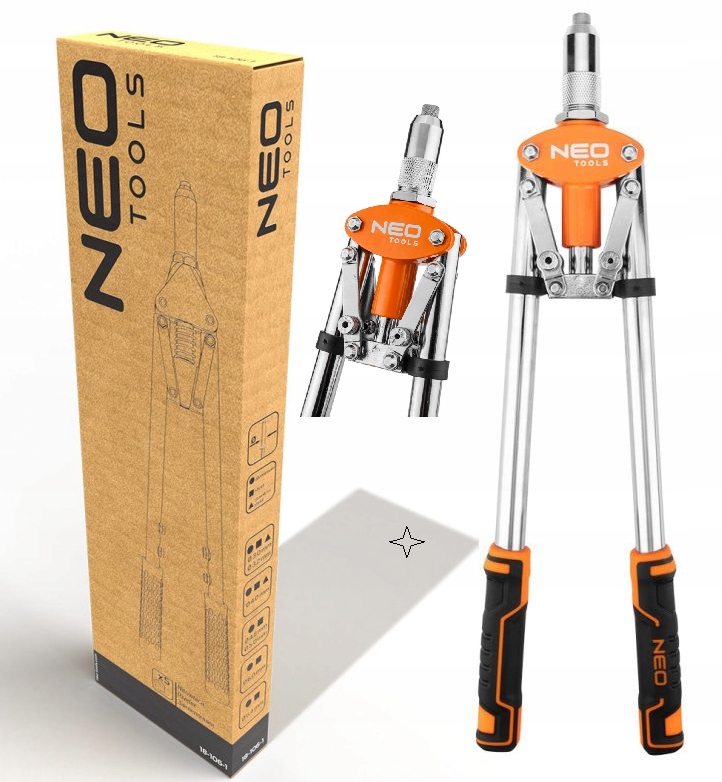 Neo Nitovačka Čelná Pre Oceľové A Hliníkové Nity 3.2-6.4 MM 18-106-1