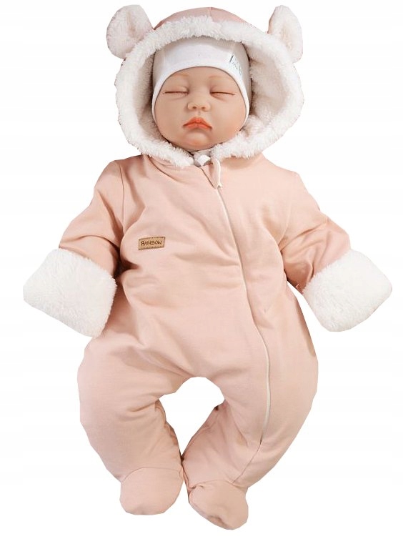 KOMBINEZON PAJAC OCIEPLANY FUTRO BAWEŁNA 74 L46 Płeć chłopcy dziewczynki