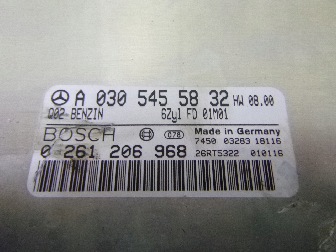 computer control unit of the engine Mercedes W203 2.6