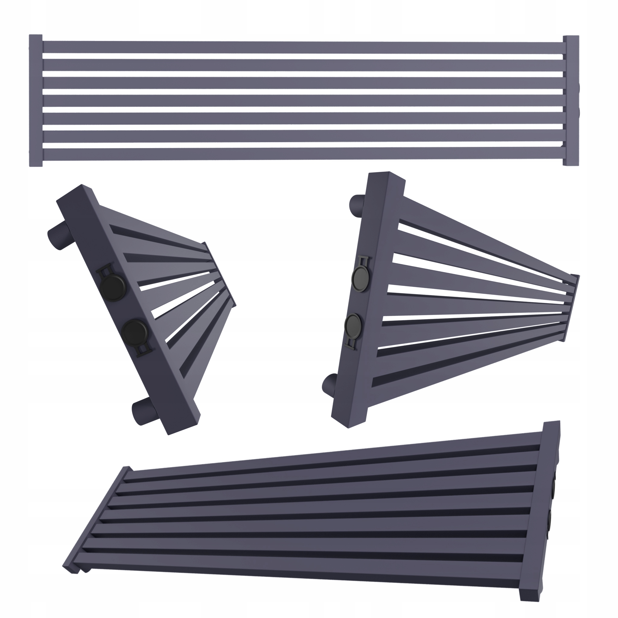 Dekorativní radiátor úrovně Radiator 140x32 Grafitový