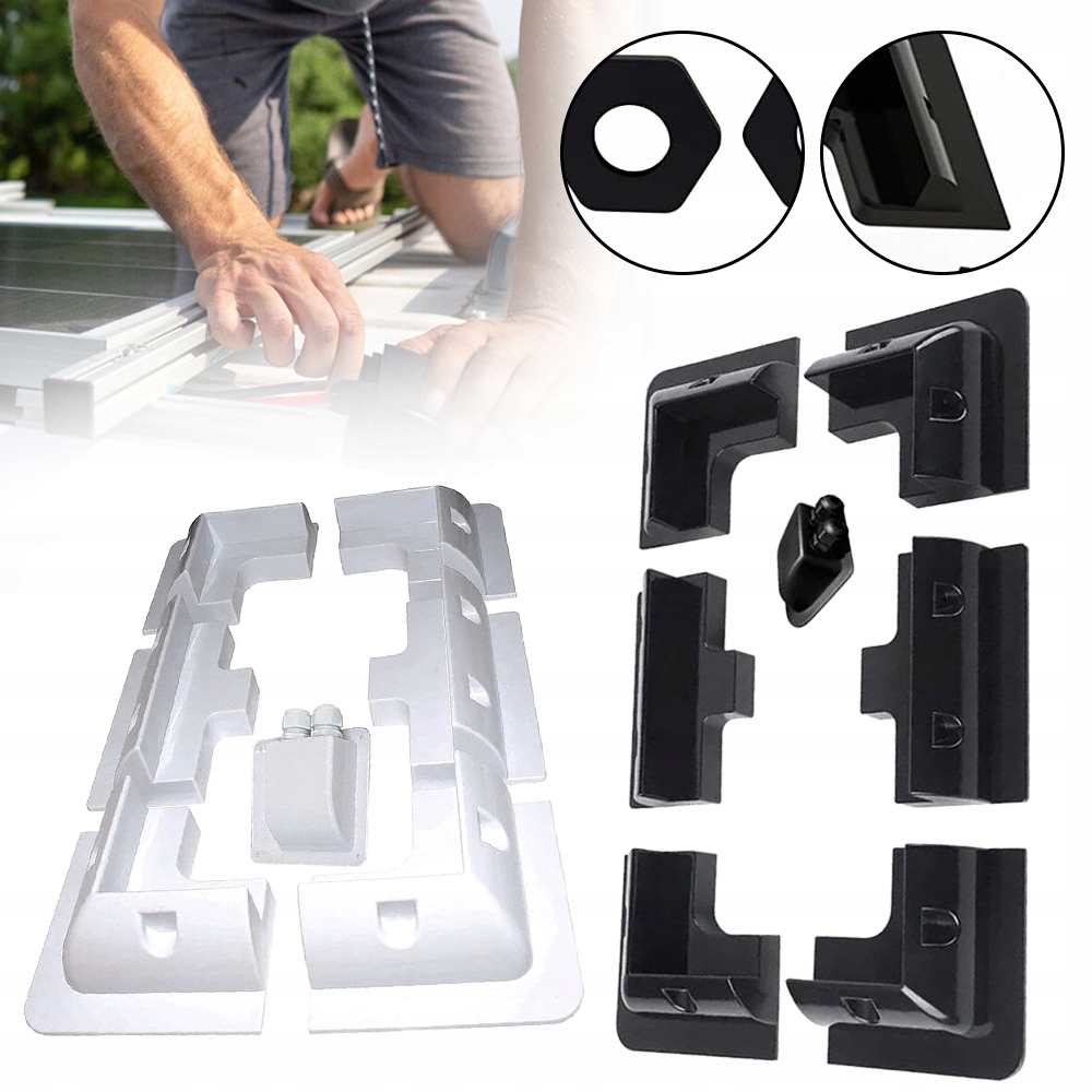 Uchwyty Narożne Montażowe Do Panel Solarny Kamper, Wspornik Jachtowy