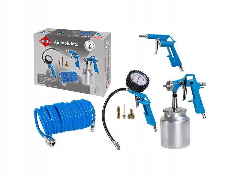 ZESTAW NARZĘDZI PNEUMATYCZNYCH PISTOLET POMPOWANIA PRZEDMUCHU LAKIERNICZY W