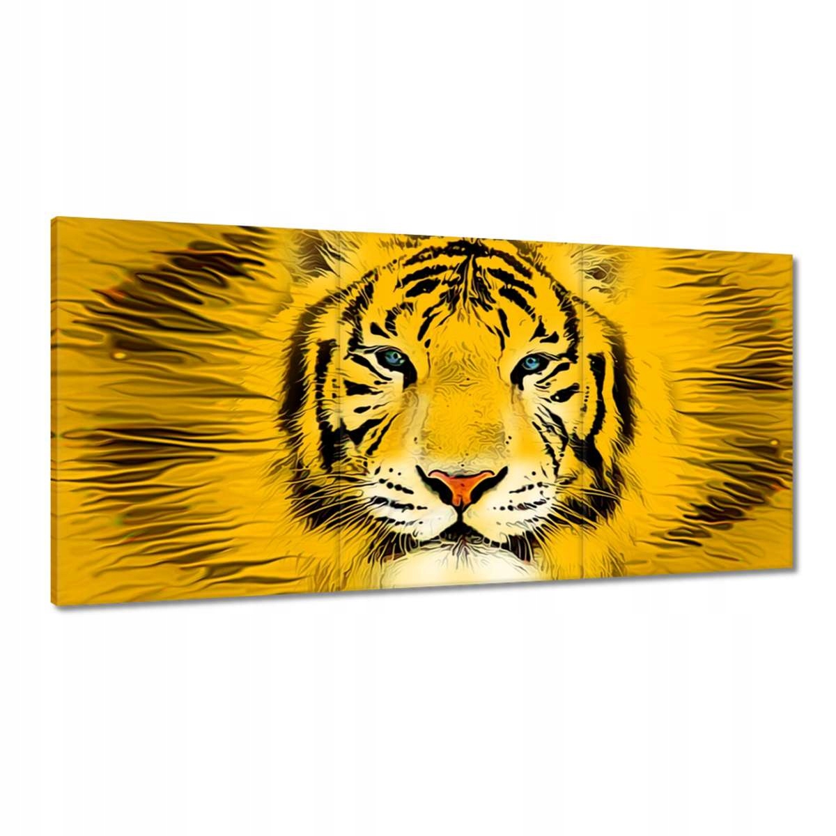 Obrazy 180x90 Žltá hlava tigra