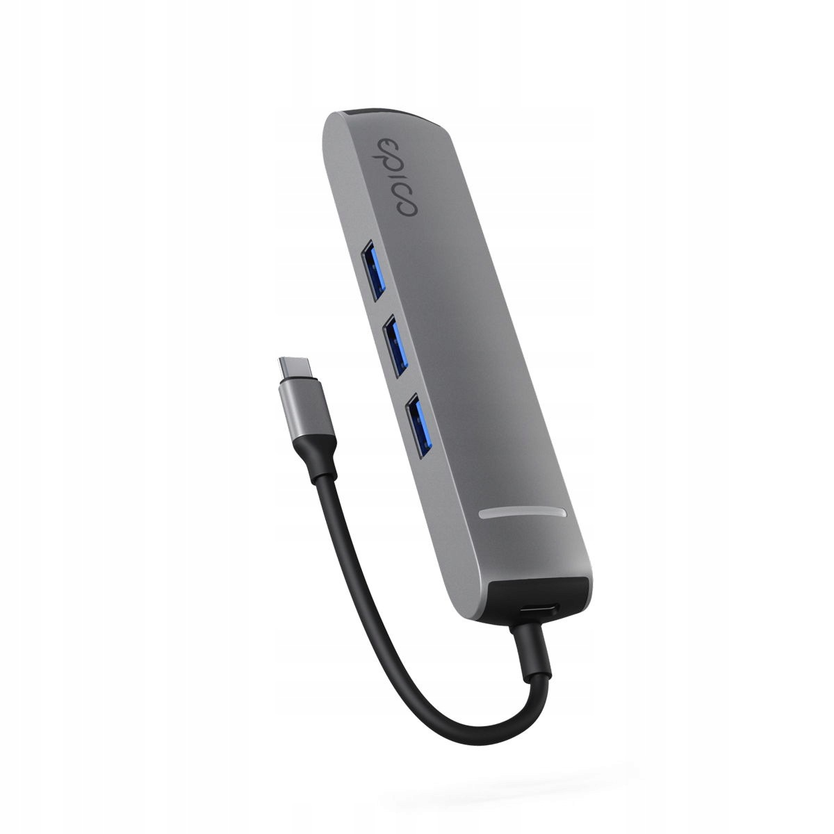 Epico 6w1 Slim Hub 8K ze złączem Usb-c szary