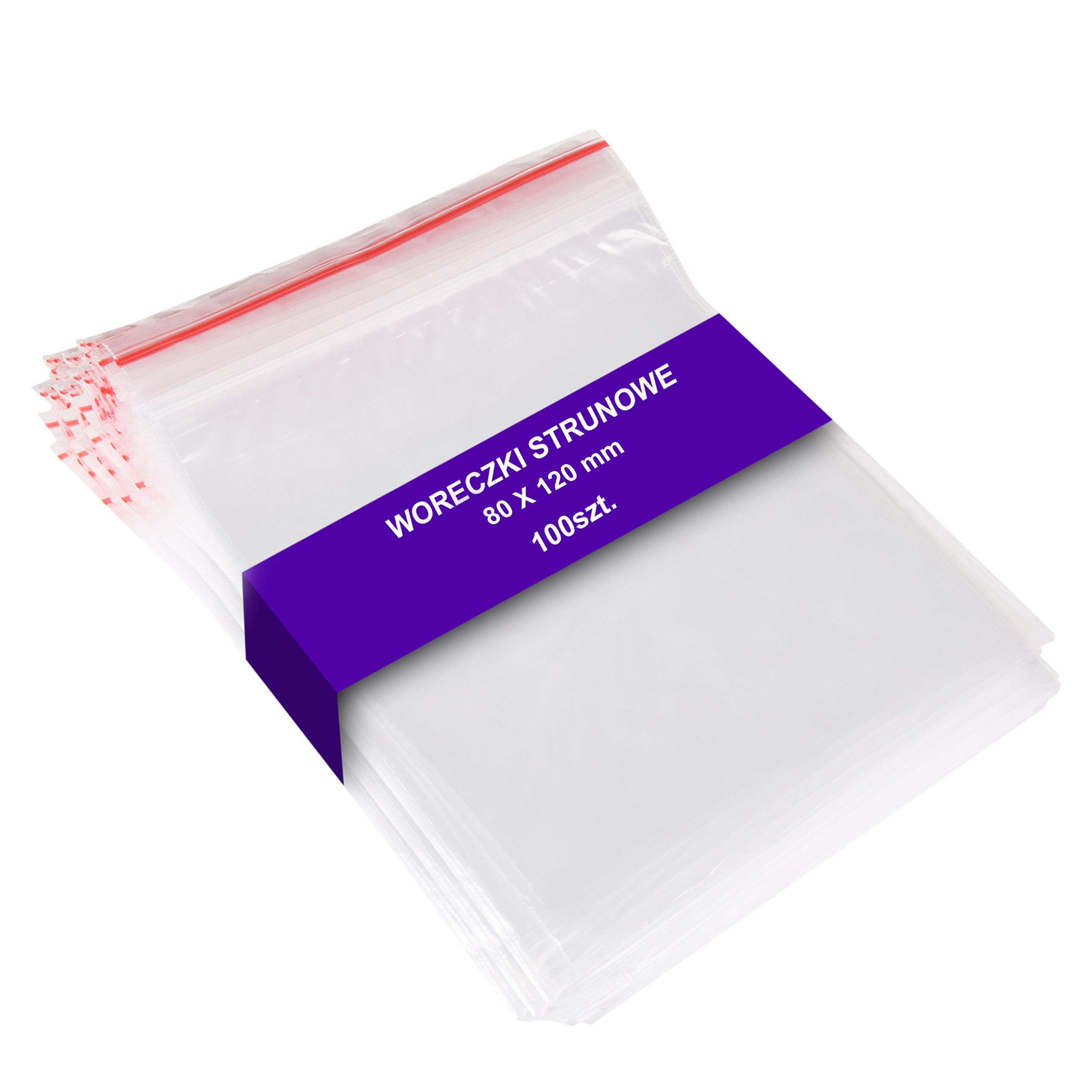 

Woreczki Torebki Strunowe 80x120mm 8x12cm 100szt