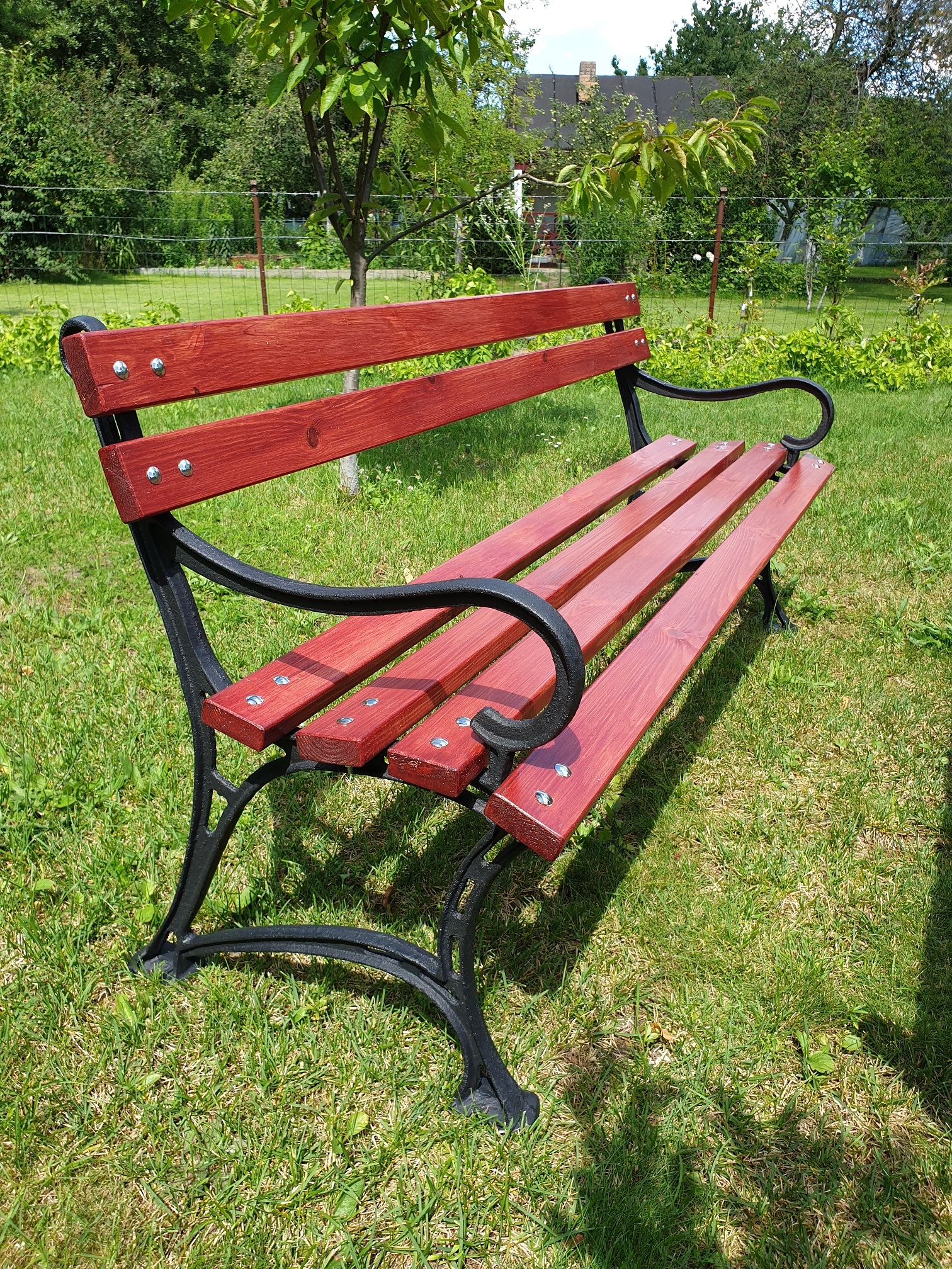 Akcia Záhradná lavica s podperou 150 cm.Dĺžka (dlhšia strana) 150 cm