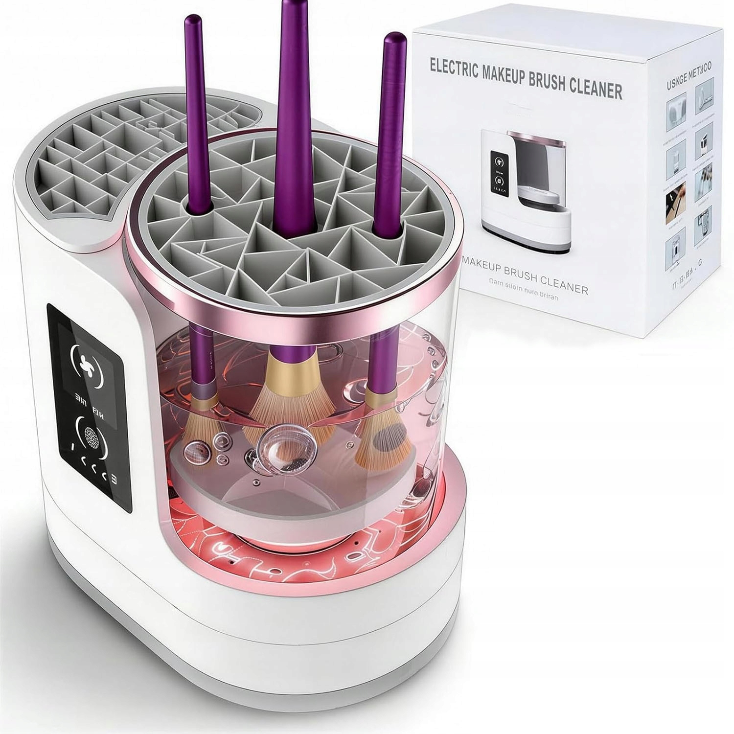 Automatické elektrické zařízení na čištění štětců na make-up