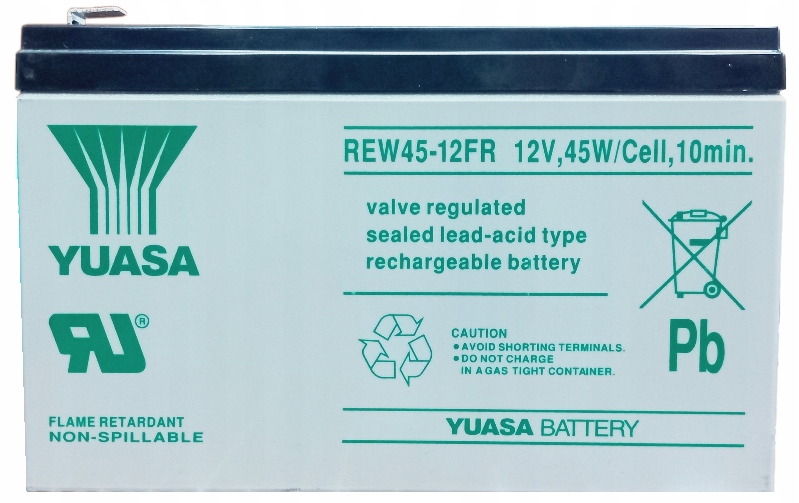 Akumulator Bateria Agm Yuasa REW45-12 12V 8Ah Do Zasilacz Ups Apc Rbc T2 F2