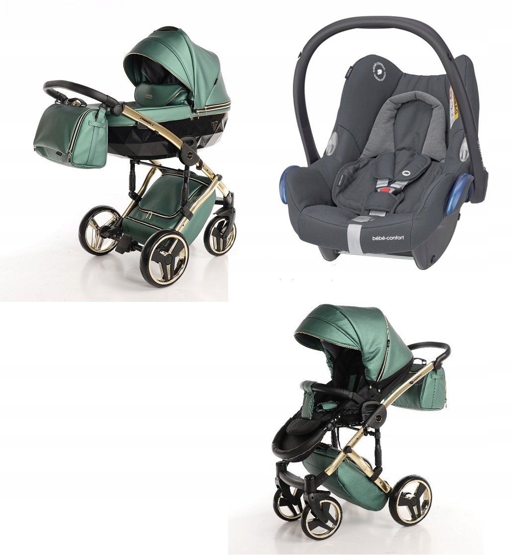 JUNAMA FLUO V2 wózek 3w1 Cabrio Fix