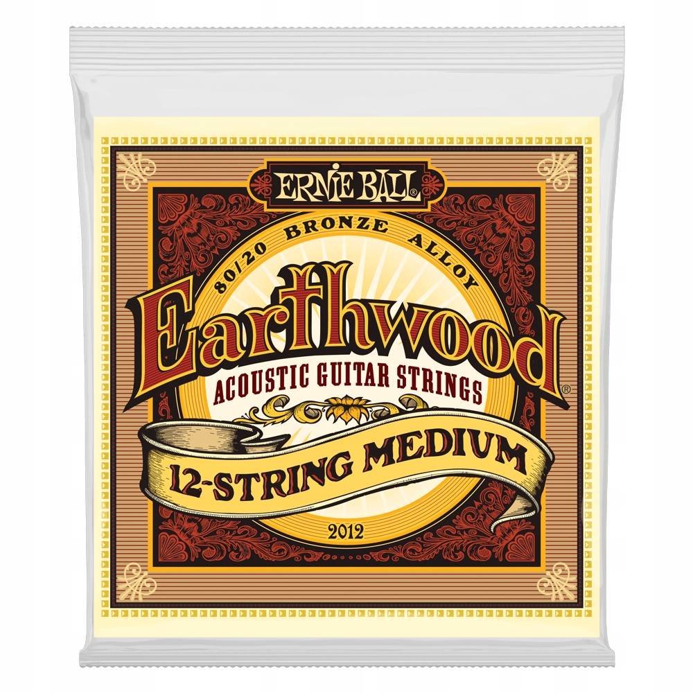 Struny do gitary akustycznej 12 strun Ernie Ball 2012 80/20 Bronze 11-52