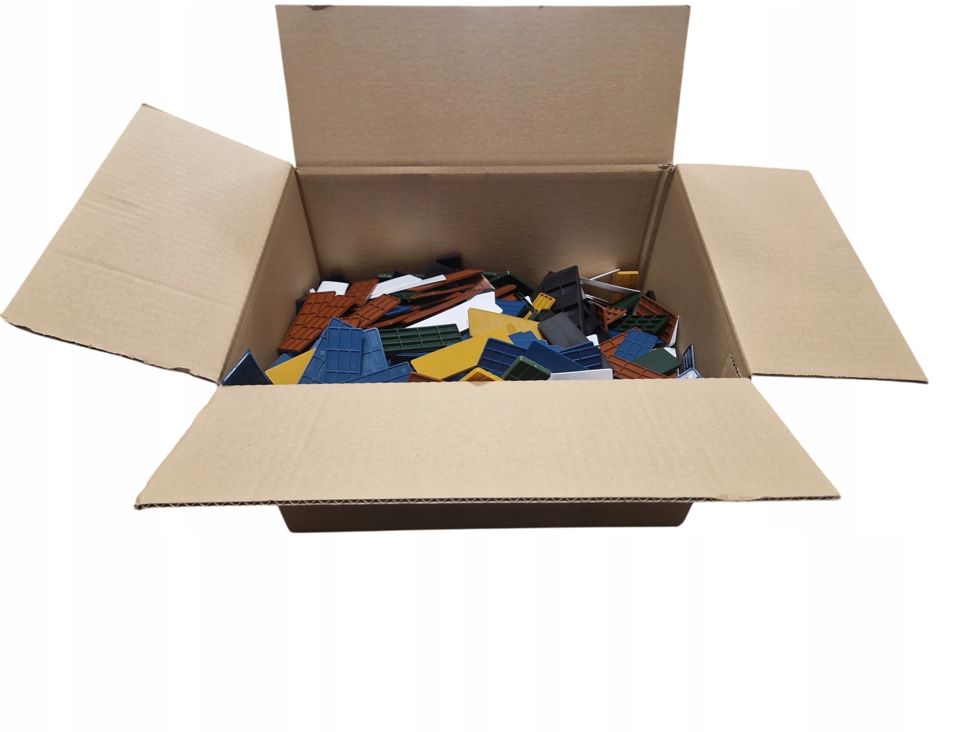 1000 ks Box Distanční podložky Mix montážních klínů 30 mm od 1 mm do 6 mm