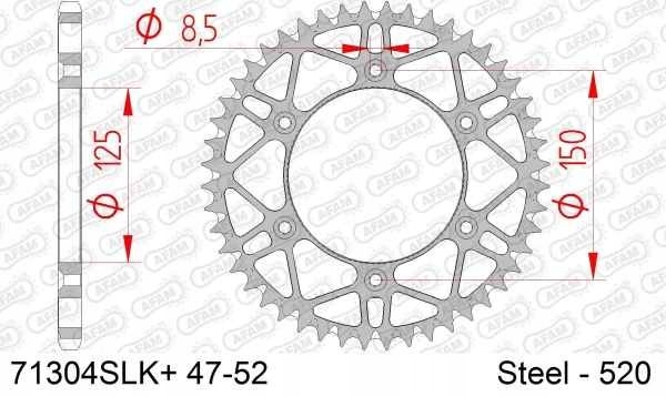Zubáč poháňaný zadnou časťou moto Afam 71304SLK+51