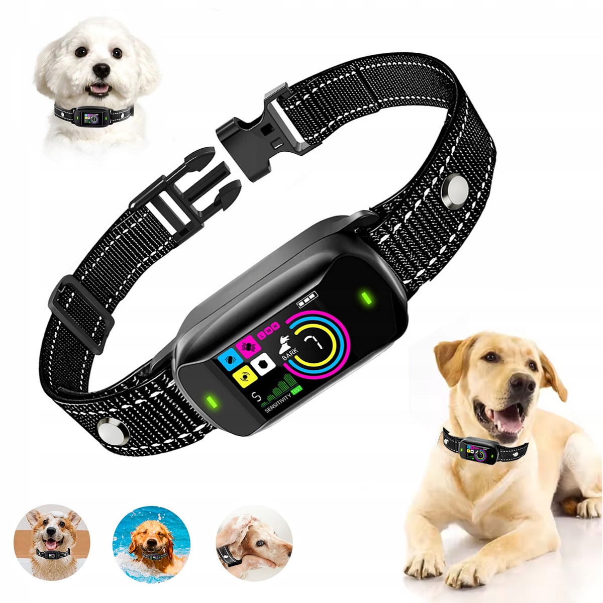 Levně Elektrický Protištěkací Obojek Pro Psa 4 Úrovně