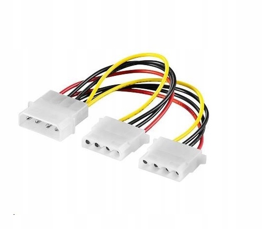 Kabel zasilający dysk twardy Premiumcord 5,25"-2x5,25" (molex)