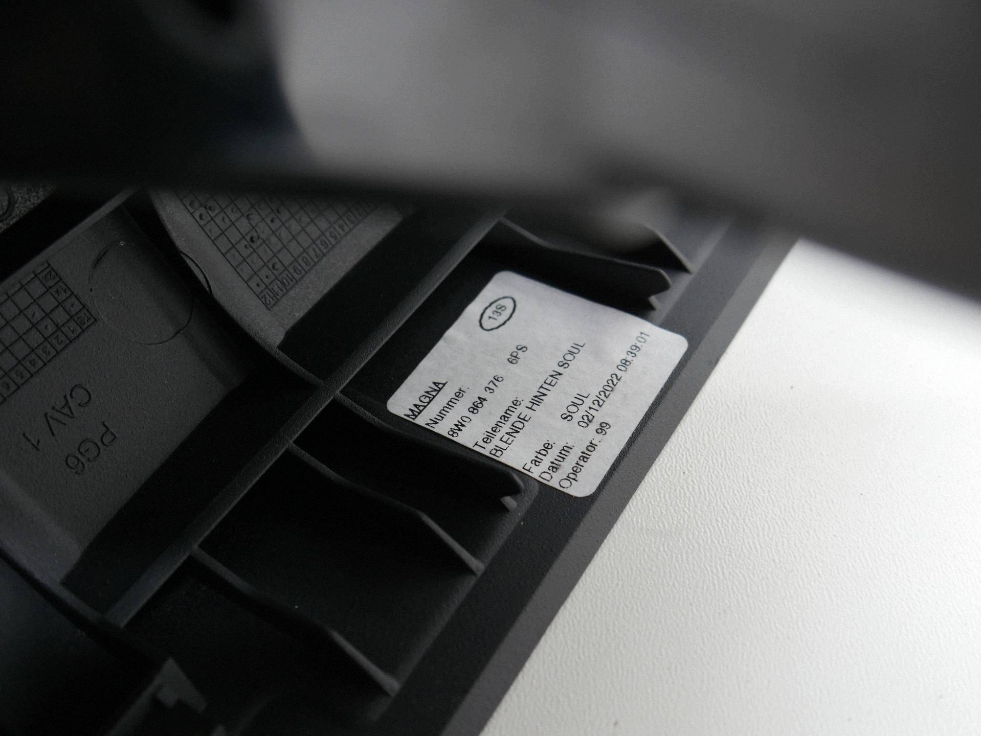 grid air conditioning devices rear part AUDI A4 B9 A5 15- 8W0864376