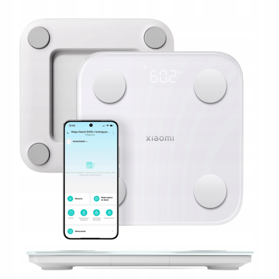 Inteligentna Waga Łazienkowa Xiaomi Body Composition Scale S400 Do 150 Kg
