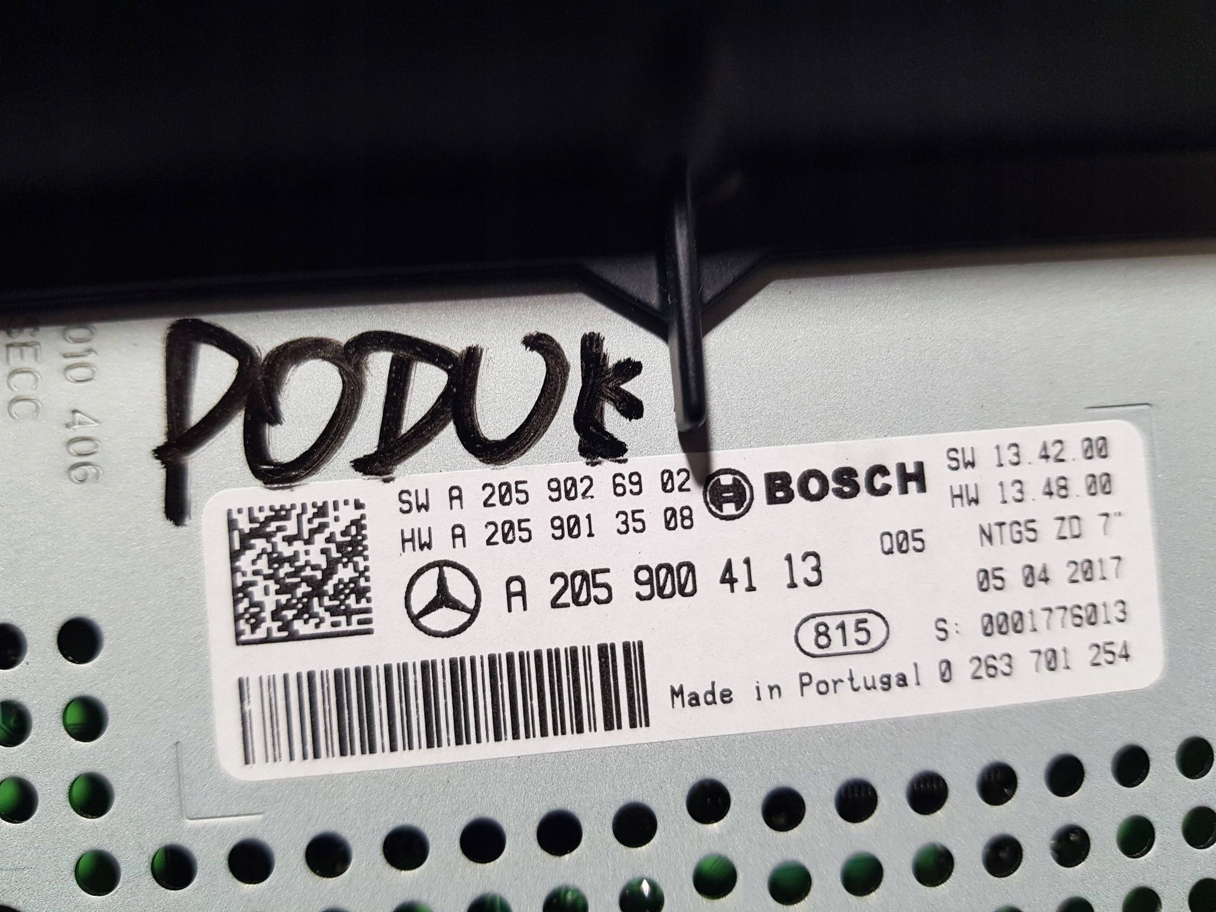 EKRAN display navigation devices RADIA MERCEDES W205 2059026902