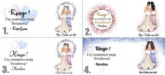 Kubek dla świadkowej Prośba o świadkowanie Wykończenie papieru nie dotyczy