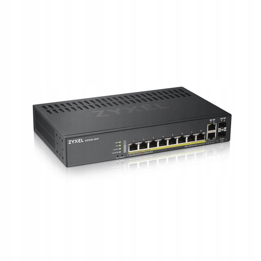 ZyXEL 8xGb 2xRJ/SFP 2xSFP Poe GS1920-8HPV2
