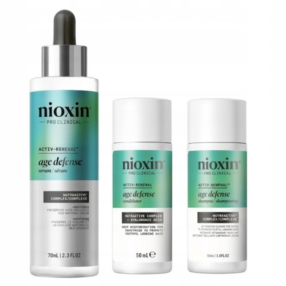 Nioxin Age Defense šampon kondicionér sérum proti stárnutí vlasů 70 ml