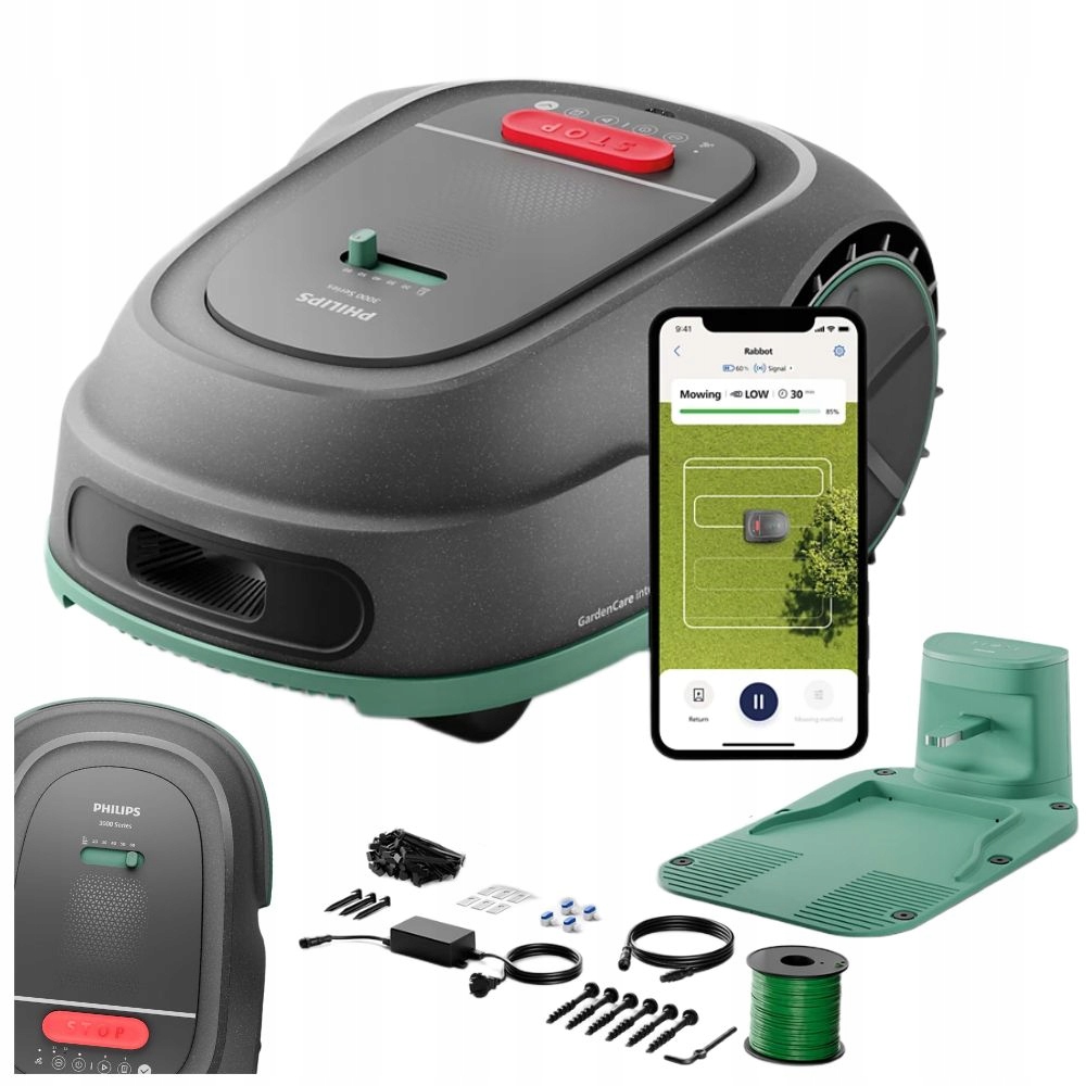 Robotická Kosačka Philips RSL3000/10 Automatická Kosačka 1000 M2 Wi-fi