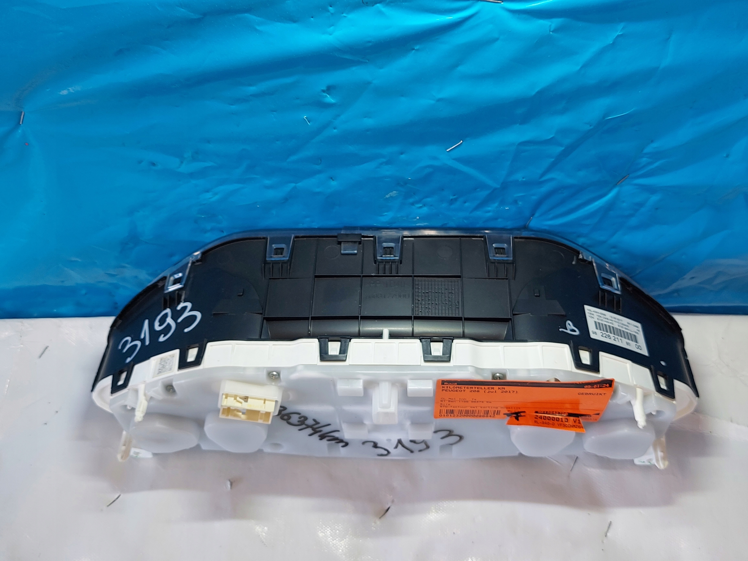 dials clock PEUGEOT 208 1.2 VTI 2017r 982262118000