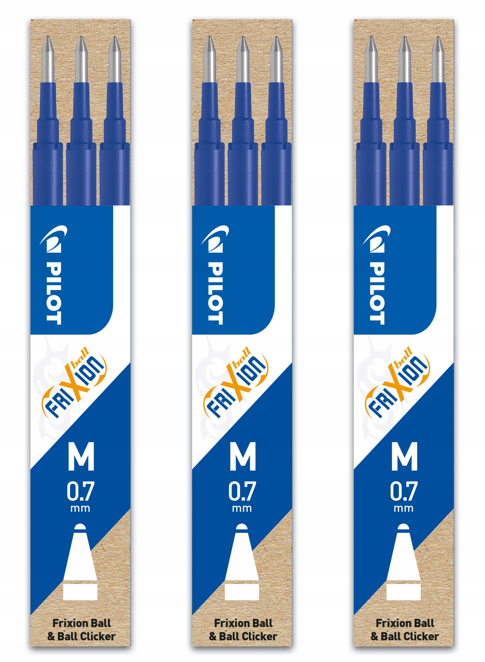 

Frixion Oryginalne wkłady 0,7 niebieskie x 9 szt