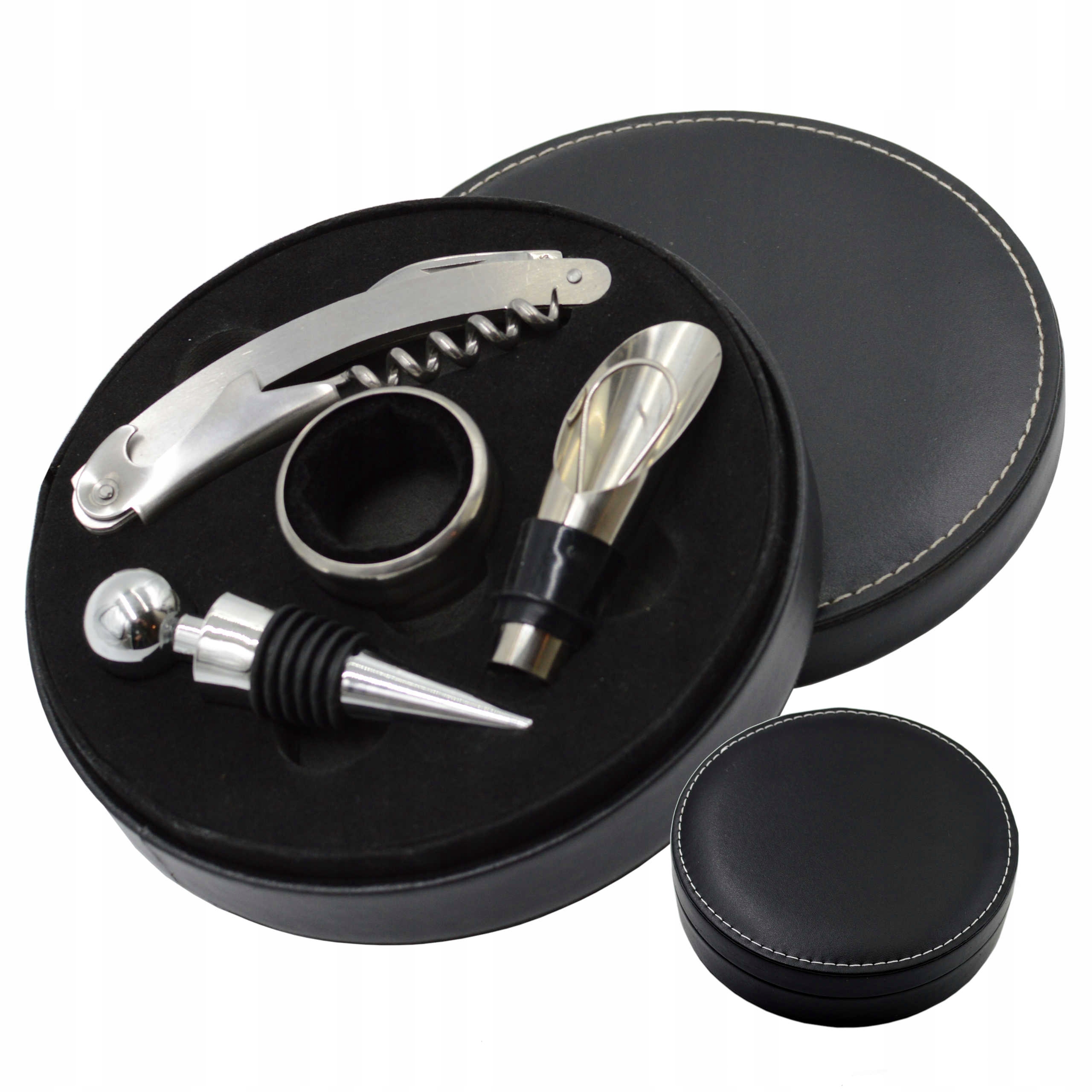 

Zestaw do Wina Korkociąg Lejek Korek Nóż Okapnik