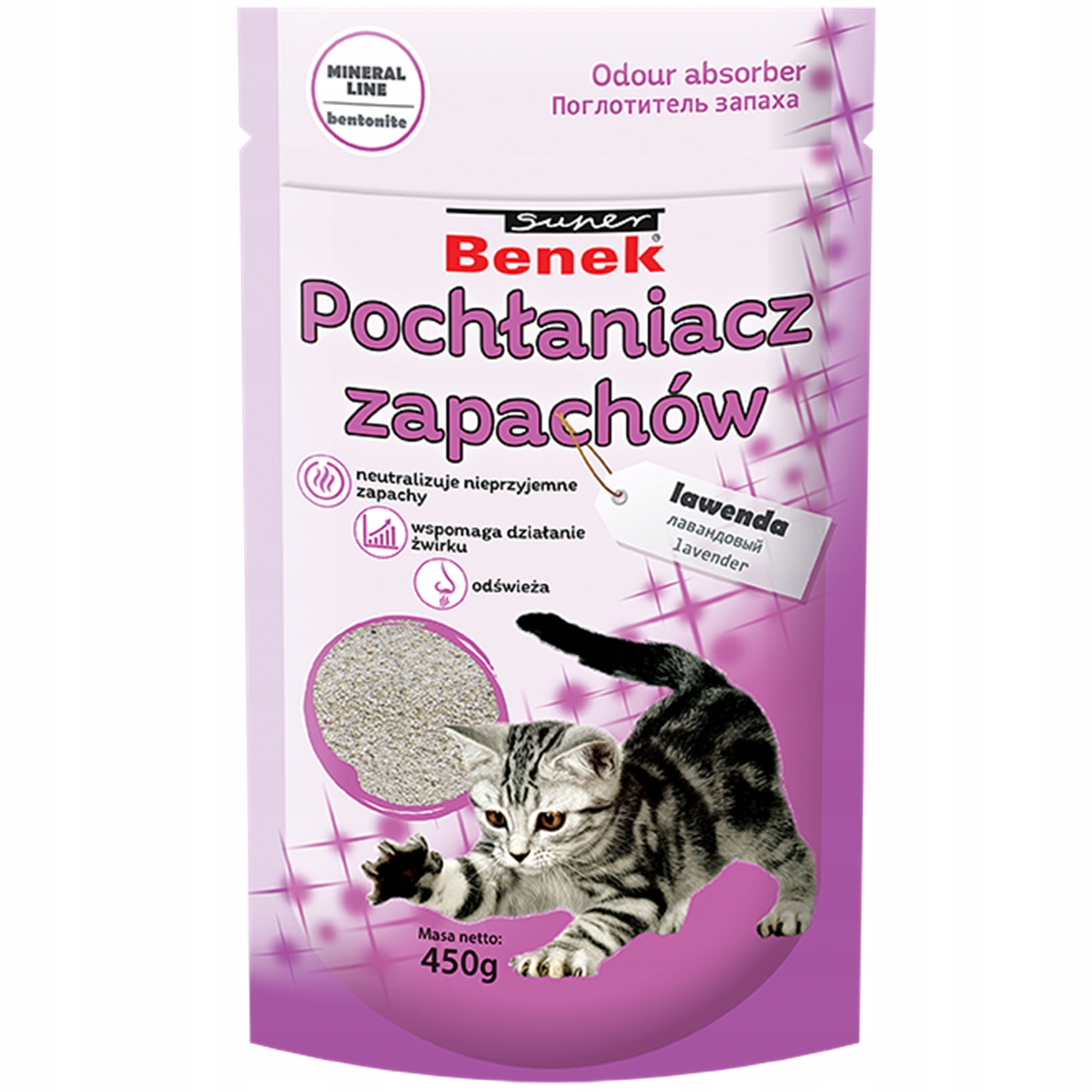 Certech Pohlcovač zápachu Benek Levandule 0,45 kg