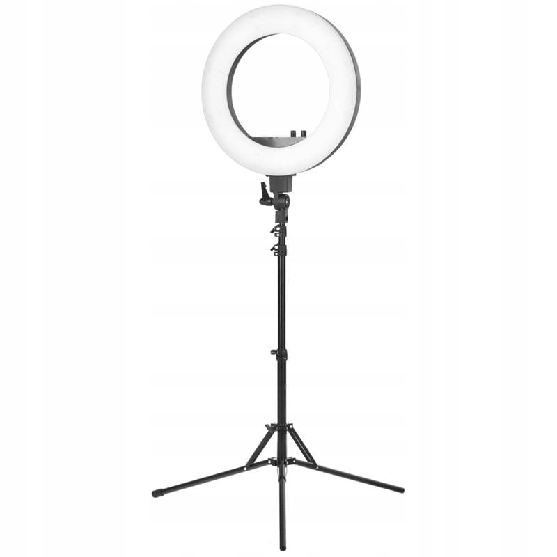 Kruhová Lampa Pro Fotogtafii Make-upu 48 Led Černá Stativ