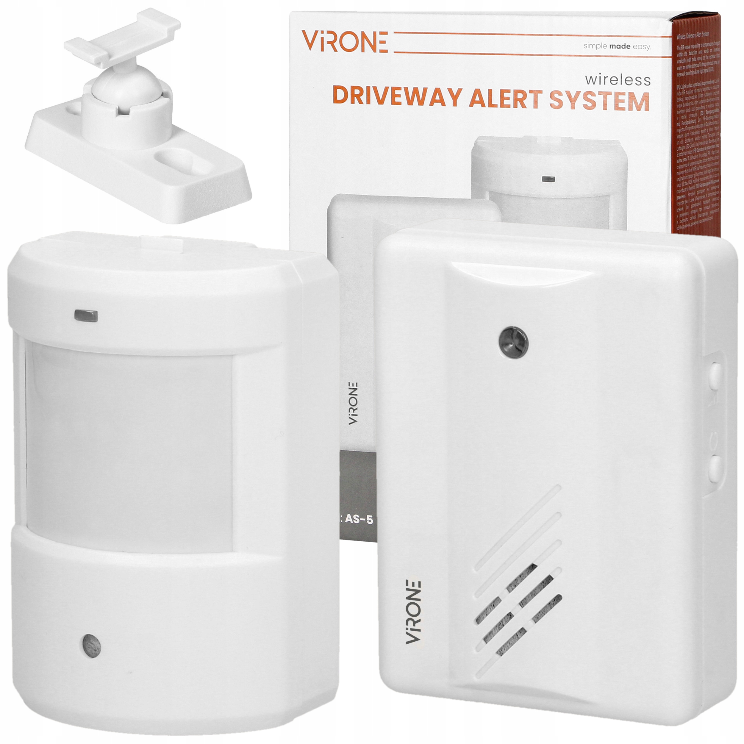 ALARM BEZPRZEWODOWY CZUJNIK RUCHU + SYGNALIZATOR