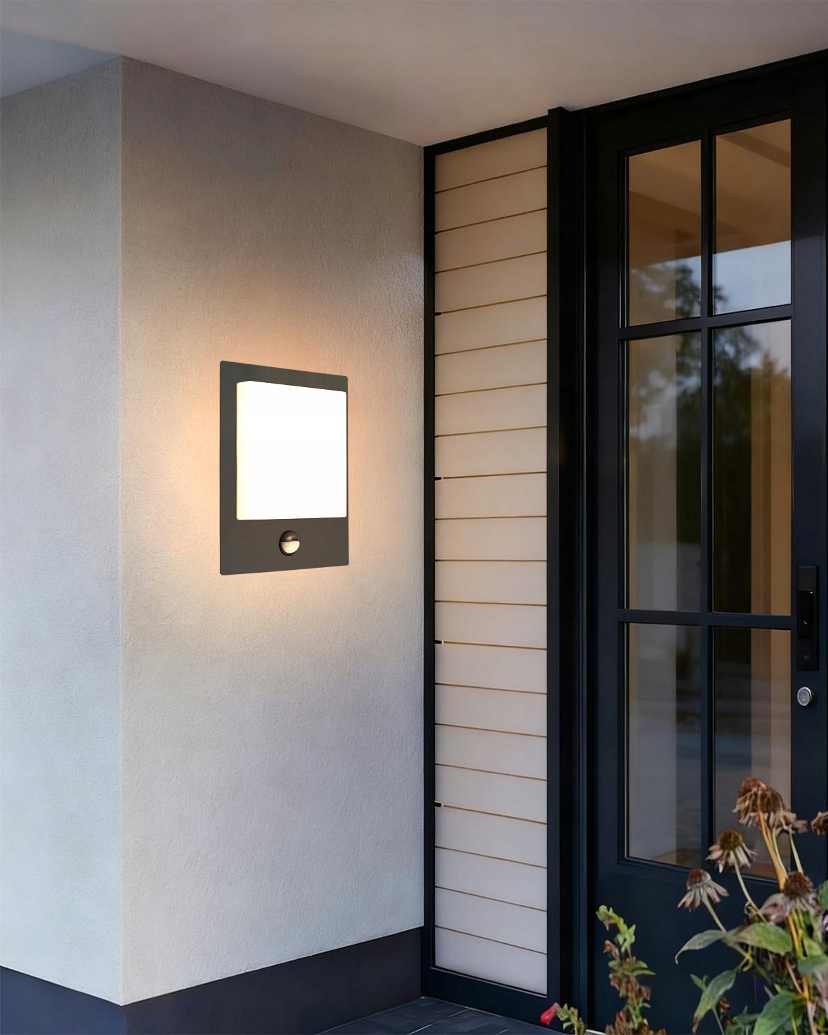 MULANDI Lampa Zewnętrzna Z Czujnikiem Ruchu 4000K IP44 Na Taras Ogród — miniatura 7