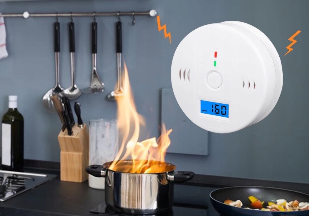 Czujnik Czadu i Dymu Tlenku Węgla Bezprzewodowy Rodzaj Czadu Dymu