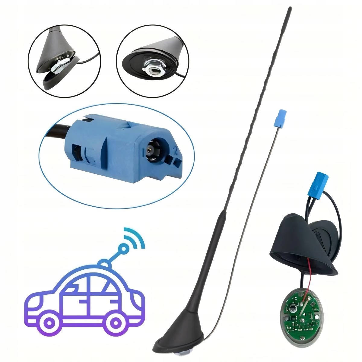 Antena Dachowa Do Opel Astra H Corsa C D E Meriva A Zafira B maszt bat 40cm
