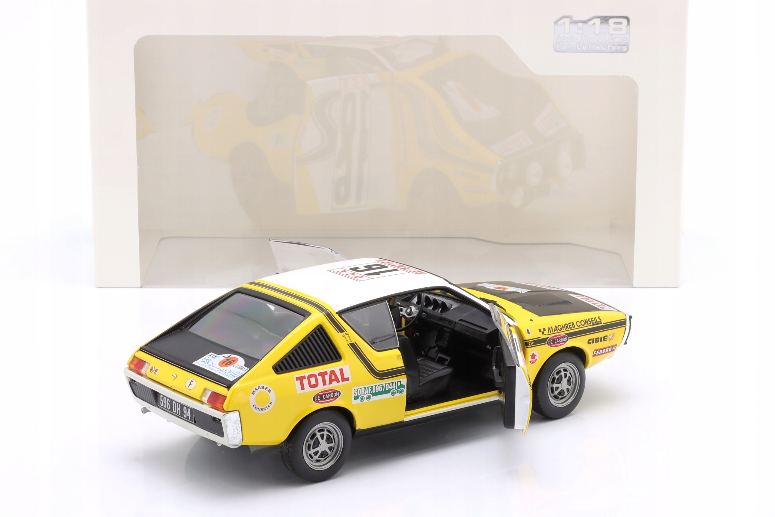 SOLIDO RENAULT 17 GORDINI #16 Prive 6th Rallye Morocco 1976 1:18 s1803709 Model RENAULT 17