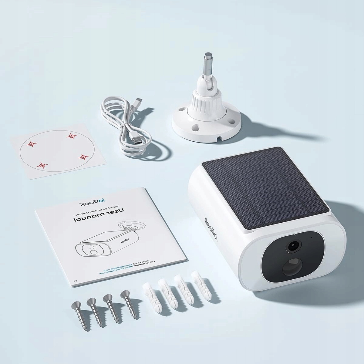 Solární Bezdrátová Venkovní Ip Kamera, Bezdrátový Solární Panel