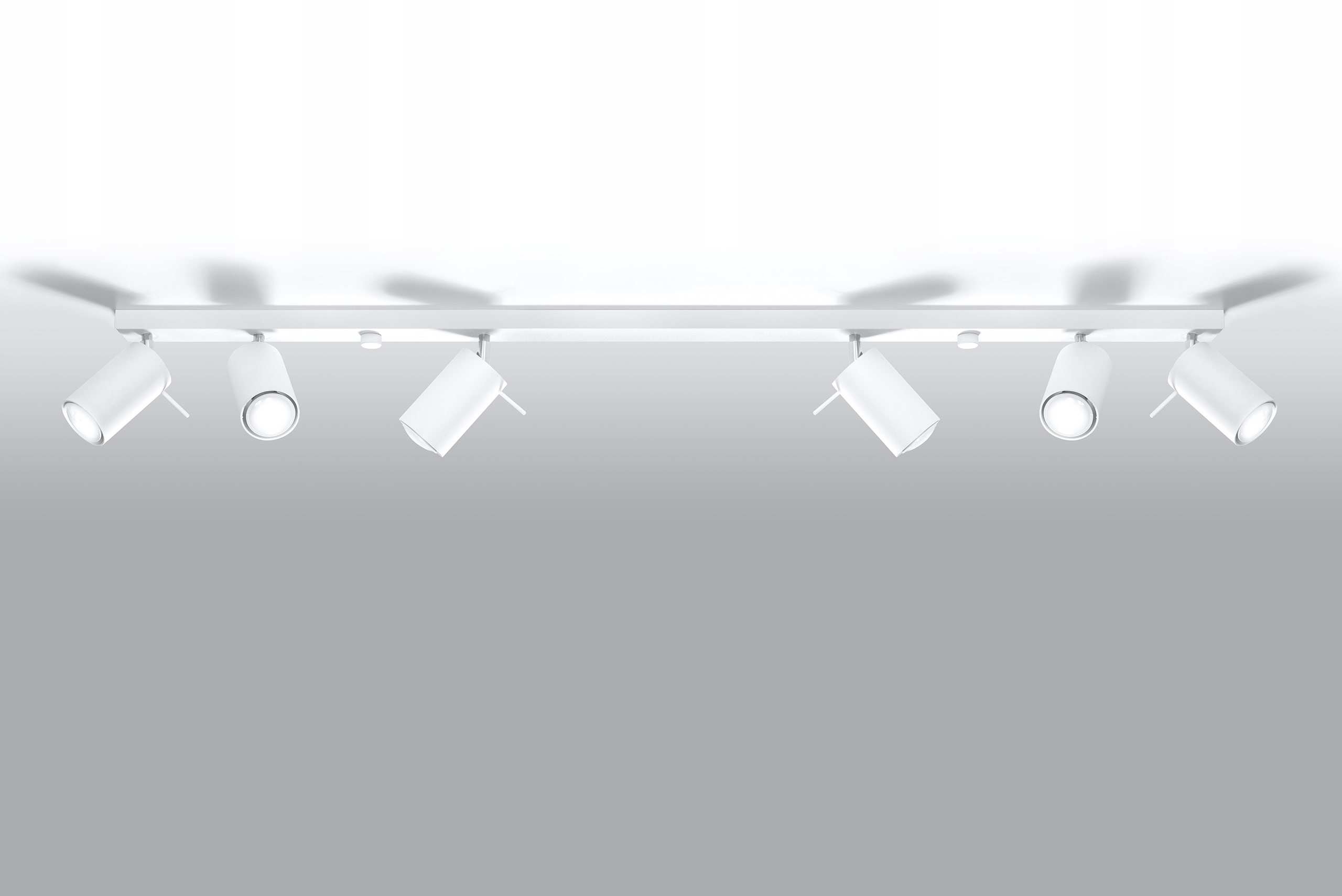 Plafon PLAZA 6L Biała Lampa Sufitowa Oprawa GU10 Marka Mia Lux