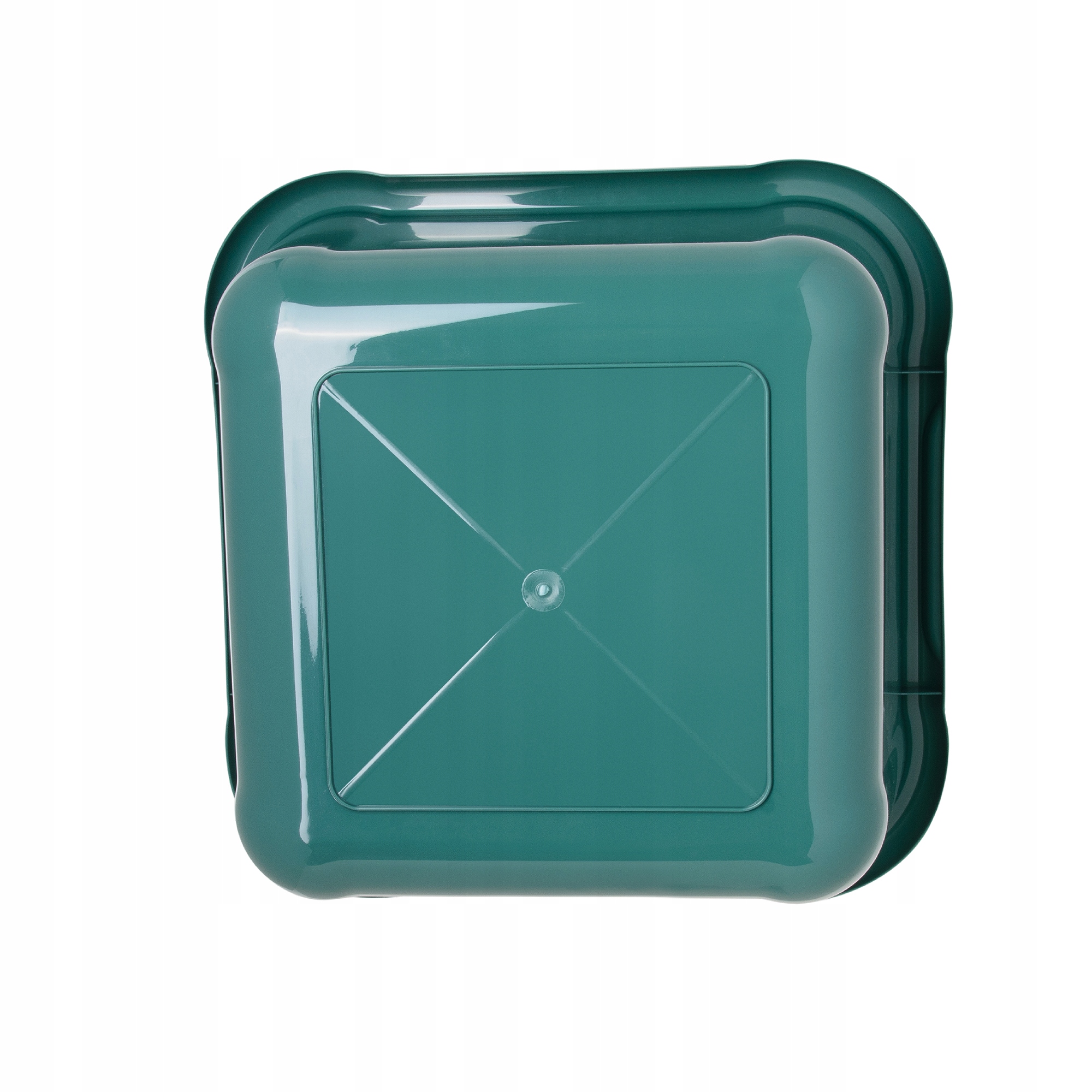 MISKA PLASTIKOWA KWADRATOWA 8L ZIELONA NA PRANIE DUŻA Z UCHWYTAMI Kształt kwadratowy