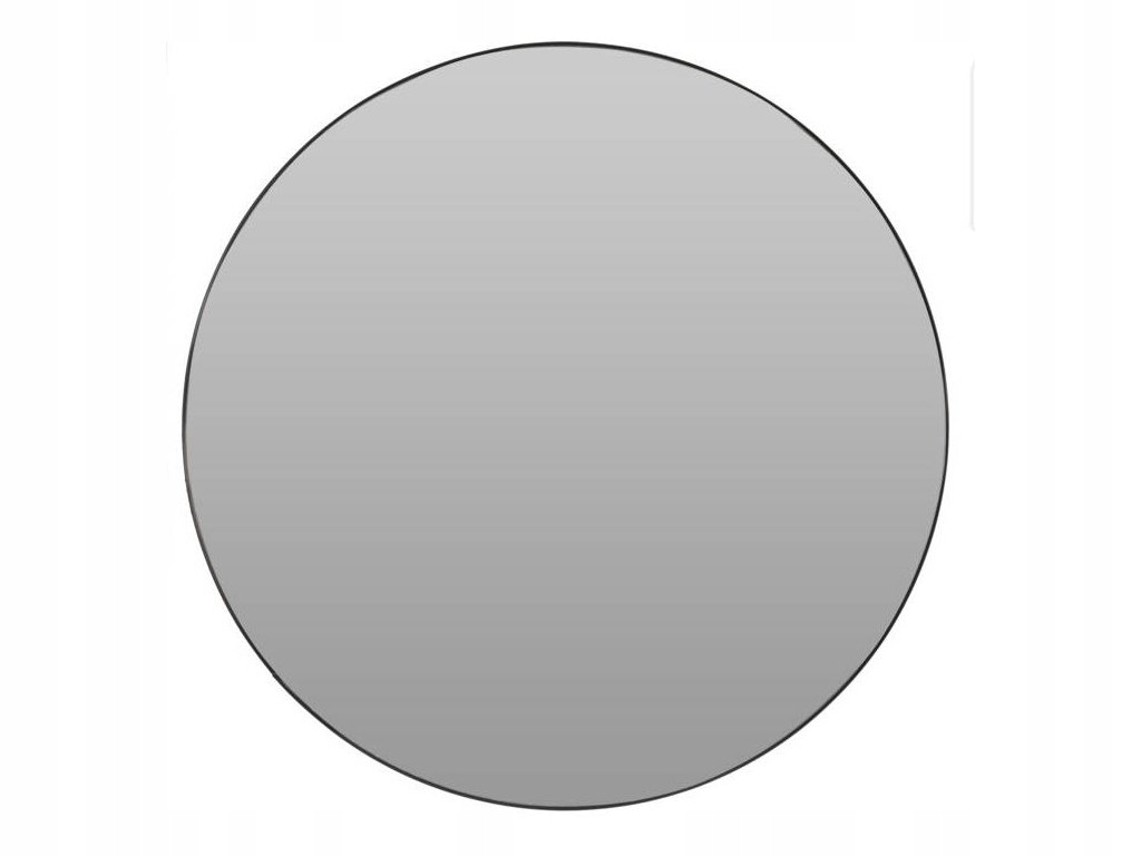 Kulaté zrcadlo v kovovém rámu, Ø 55 cm