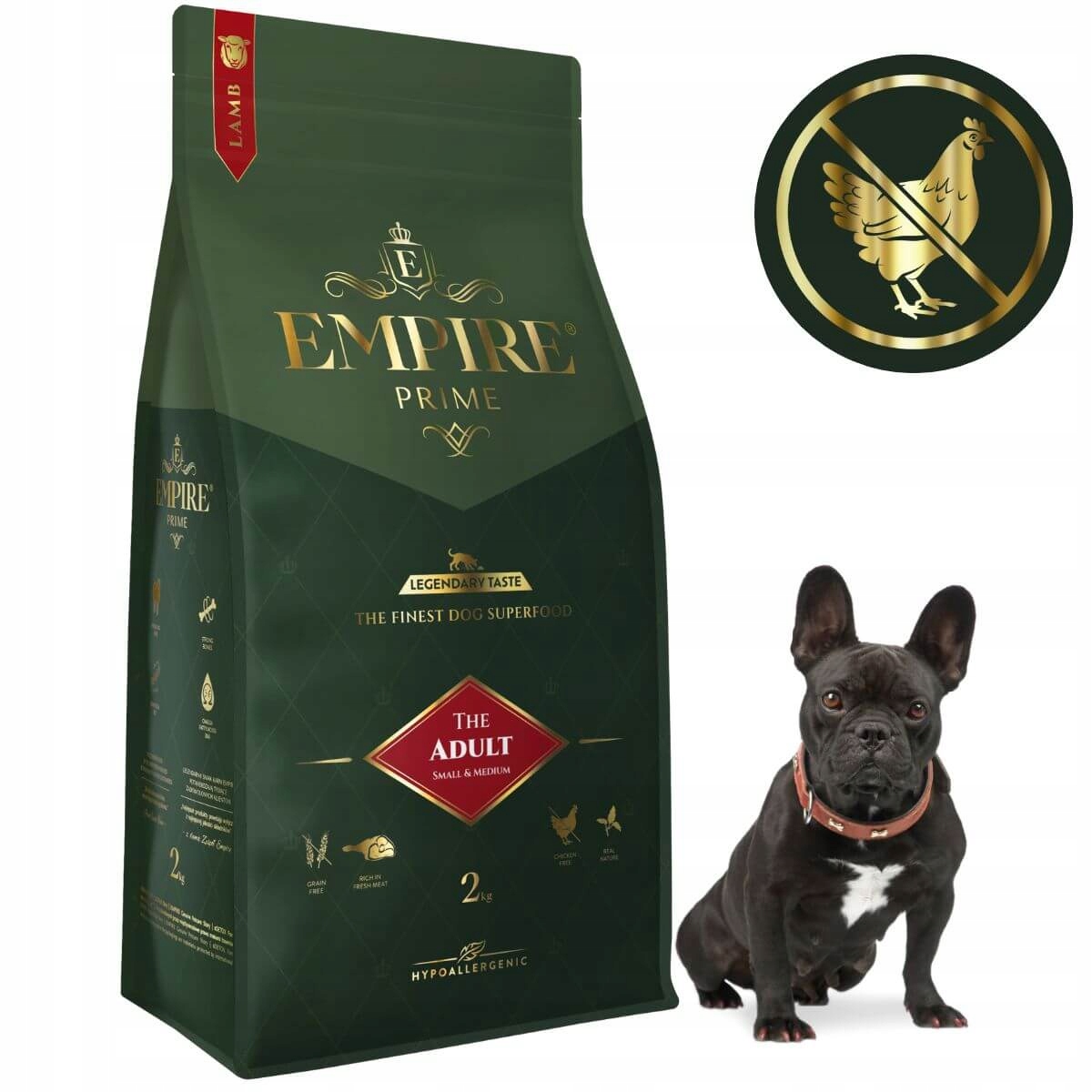 Empire Prime Sucha karma dla buldogów francuskich jagnięcina 2kg