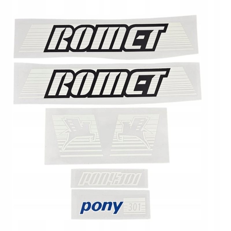 Naklejki zestaw Romet Pony 301 Motorynka wzór Hq Pl