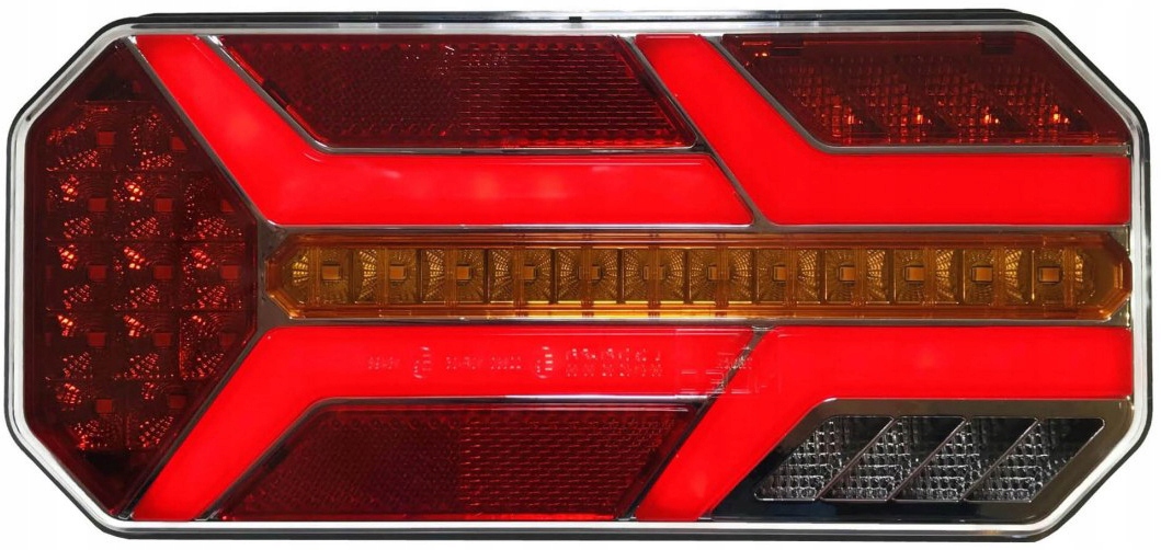 Led lampa zadní kombinovaná Neon tekoucí směrovka tl Tir pravá 12V 24V