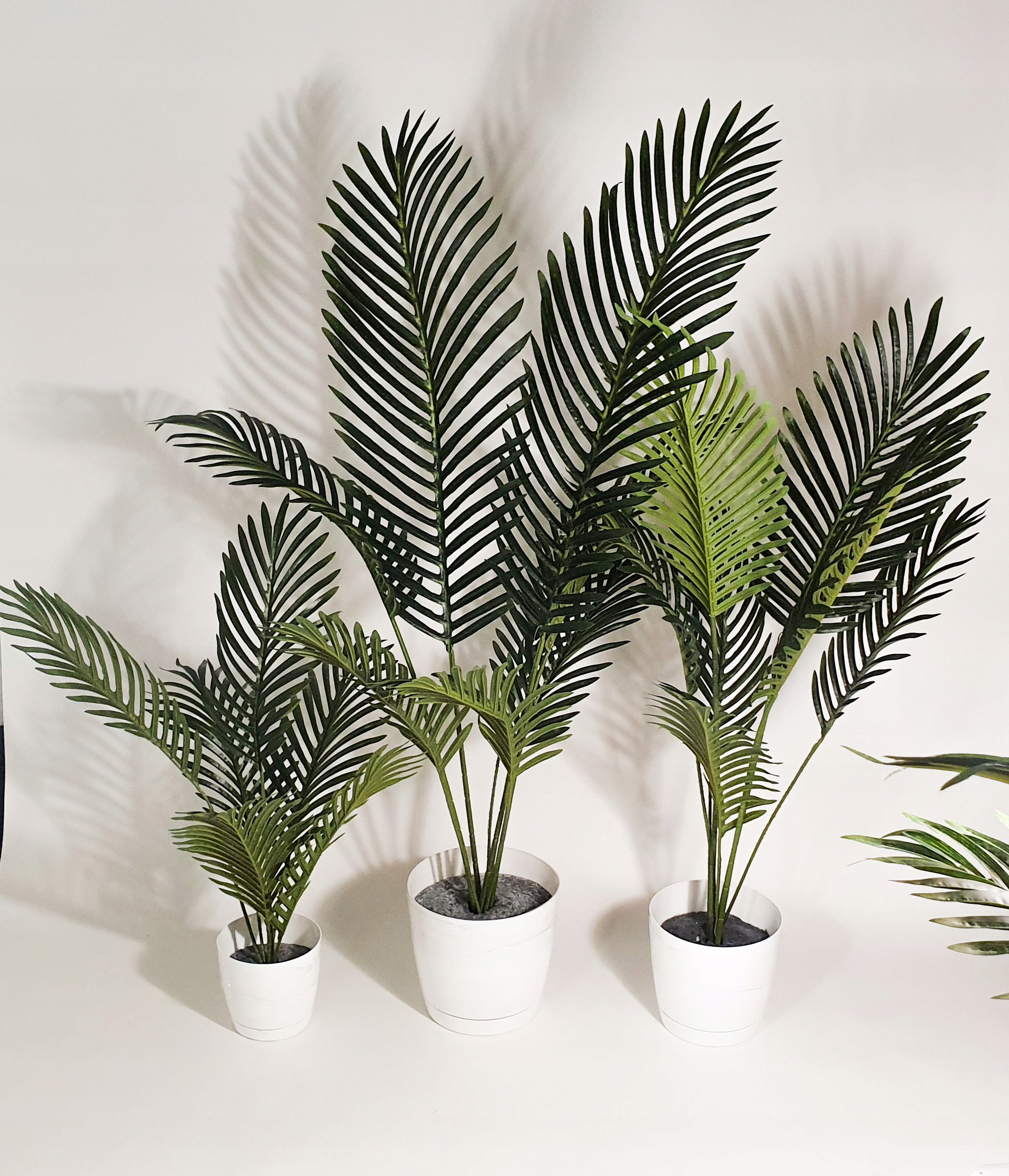 

Zestaw 3 Roślin Liście Palm Sztuczna Palma